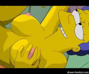 Marge Simpson follando duro con Homer - Zorras