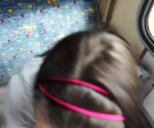 Folladon en el tren