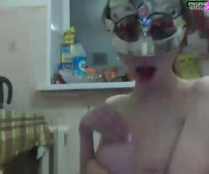 Pareja de novios rusos en la webcam