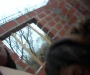Romántica mamada amateur nevando